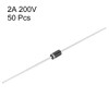 uxcell Rectifier Diode 2A 200V Electronic Silicon Diodes 50pcs for