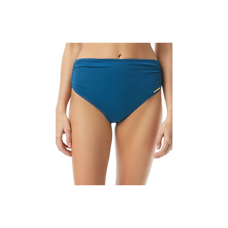 Vince Camuto Solid Convertible High-Waist Bottoms - blue - Large