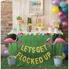Topfun Flamingo Let's Get Flocked Up Banner for Bachelorette Party