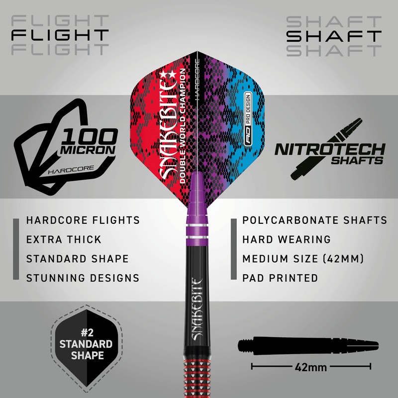 RED DRAGON Peter Snakebite Wright Spirit 25 Gram Premium Tungsten