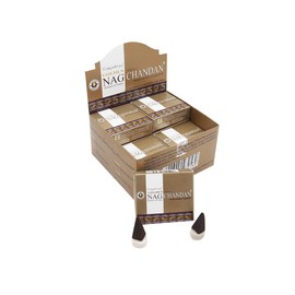 Golden Nag Chandan Cones - 10 x 12 Pieces Total 120 Cone Box Cones