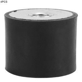 Anti-Vibration Rubber Bearings, Pack of 4 Internal Thread Rubber Bearings, Anti-Vibration Rubber Bearings, Bobbin Insulator Damper (DE40 x 30 M10)