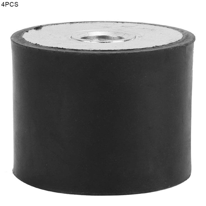 Anti-Vibration Rubber Bearings, Pack of 4 Internal Thread Rubber Bearings,