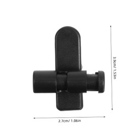 TEHAUX 2Pcs Earphone Cable Clip Rotatable Headphone Wire Holder Cord Organizer for Clothing for Keeping Headset Wires Tidy