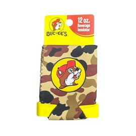 Buc-ee's Beverage Insulator - Can Cooler Sleeve - 5+ Options Available (Camo Can), 8in