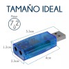 Slim Company Tarjeta De Sonido Usb Audio 5.1 Canales Pc
