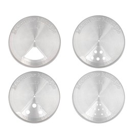 4 Pack Stainless Steel Spice Shaker Lid for Mason Jars (Wide Mouth)