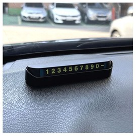 Car Accessory Push-type Luminous Parking Number Plate / 차량용품 푸쉬형 야광 주차번호판