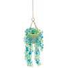 Beaded Succulent Car Charm - Cute Plastic Hanging Plant Ornament,