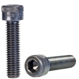 HOLO-KROME 73062 1/4"-28 x 7/8" ASTM A574 Hex Drive Black Oxide Finish Alloy Steel Socket Cap Screw - Made in The USA (Pack of 100)