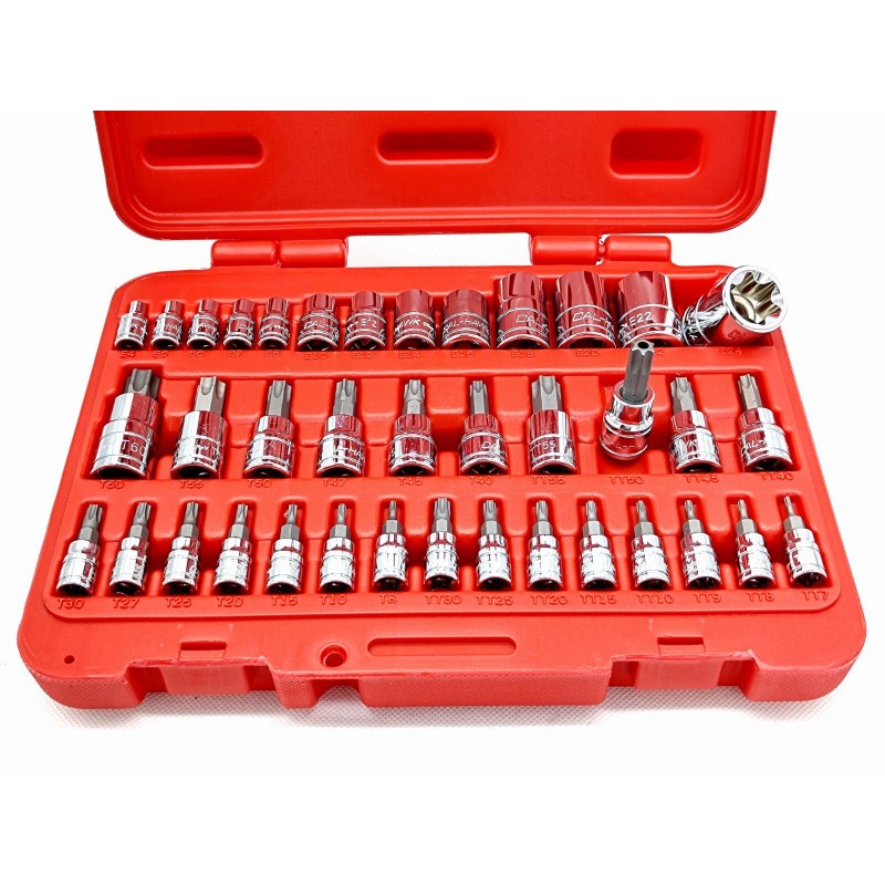 Cal Hawk New 38pc 1/4", 3/8" & 1/2" DR TORX