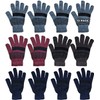 Yacht & Smith 12 Pairs of Winter Gloves Mens Womens