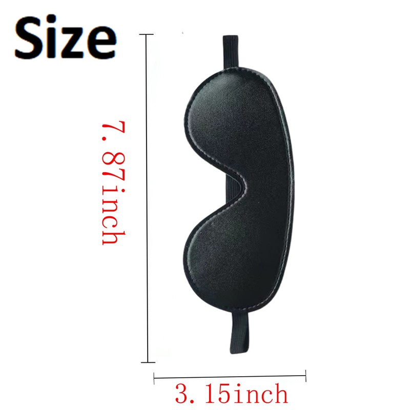 WTOGETAO Eye Mask Blindfold SM Adult Games (Black)