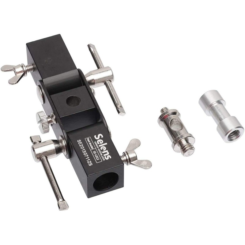 Selens Photography Umbrella Strobe Holder Studio Bracket 180° Adjustable Tripod