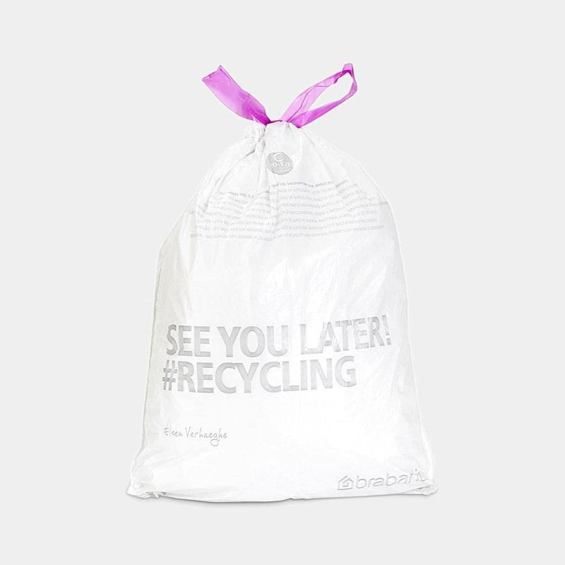 3 x 20 White Perfect Fit Brabantia Bin Liners Type