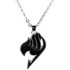 Pidak Black Bird Symbol Necklace, Silver