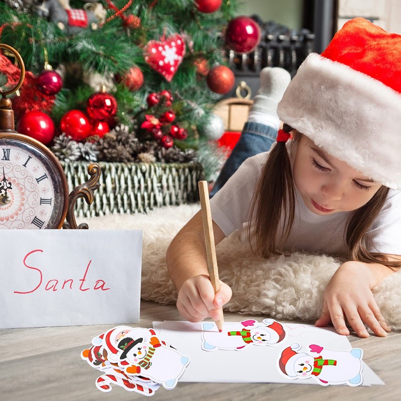 32 Pieces Christmas Notepad Winter Theme Self Sticky Notes Holiday