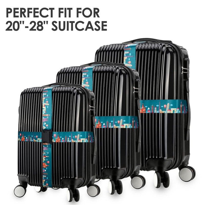 Adjustable Travel Luggage Strap Suitcase Belt Travel Bag Accessories 1.96
