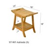 TeakFurnitureOutlet A-Grade Teak Adelaide Shower Seat 18" Stool/Bench
