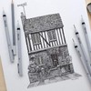 Winsor & Newton Fineliner Pen Black Graphic Design Sketch / 윈저앤뉴톤 파인라이너펜 블랙 그래픽디자인 스케치