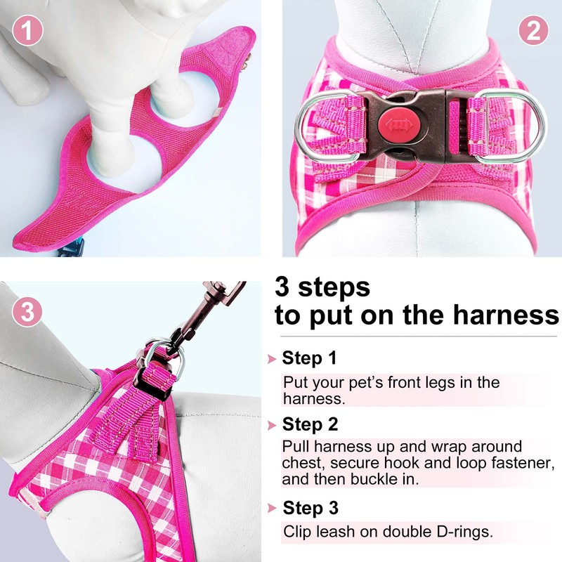 matilor Dog Harness Step-in Breathable Puppy Cat Dog Vest Harnesses