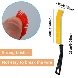 HGOCAHUZI 4 PCS Crevice Cleaning Brush Bathroom Crevice Gaps Cleaning Brush Hard Bristle Groove Gap Cleaning Tool for Home Kitchen Bathroom Window Door Groove Gap