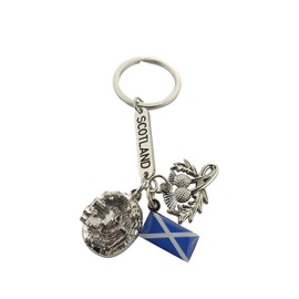Scottish Saltire Multi Keyring Keychain Scotland Edinburgh Bag Charm