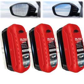 IIEFFJL 3-Pack Clear Vision Windshield Cleaner Automotive Oil Film Cleaning Brush Windshield Cleaner Tool for Car Windows Glass Clear Vision Glass Cleaner with Anti-Rain & Anti-Fog Coating