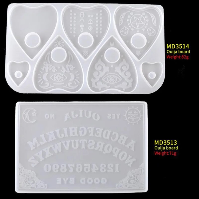 Molde De Resina De Silicona Ouija Para Rectángulo