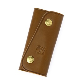 IL BISONTE Key Case, Leather, Genuine Leather, Cowhide Leather, Women's, Men's, Unisex, Size: 4.3 inches (11 cm), green