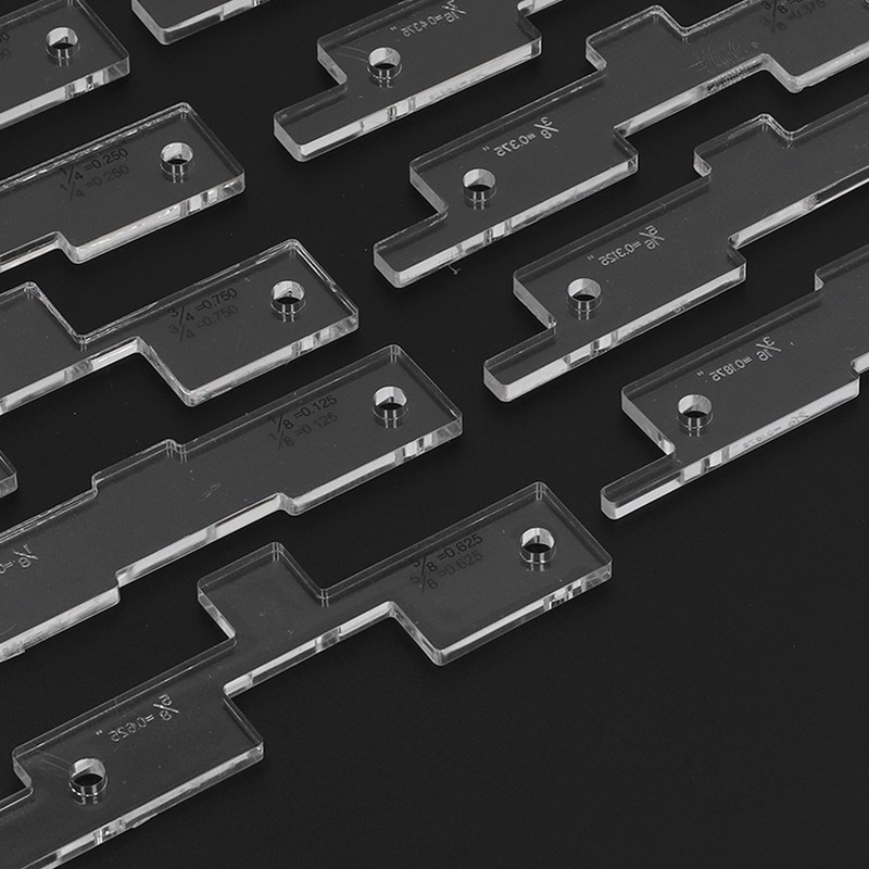 10PCS Router Table Set Up Bars Transparent Acrylic High Accuracy