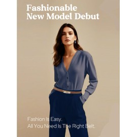 Lyoveu B-LT1 Women Thin Waist Belt for Dresses, Jeans, Coats, Sweater, Pants. Skinny Leather Belt with Adjustable Solid Color Alloy Turn-Lock Gold Buckle Inlaid Rhinestone Sparkle.