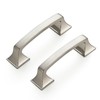 Ravinte 30 Pack Solid 3" Square Foot Cabinet Arch Pull