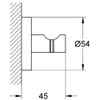 Grohe Essentials Bademantelhaken, supersteel, 1 Stück, 40364DC1