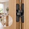 180° Invisible Door Hinge for Wooden Doors – Zinc Alloy