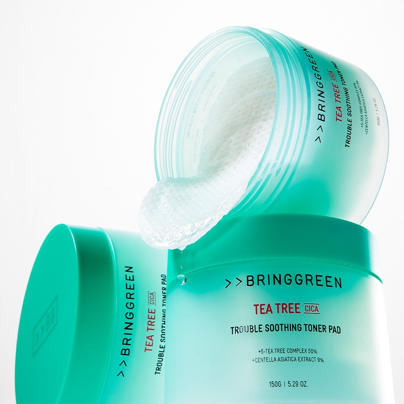 Bring Green Tea Tree Cica Trouble Soothing Toner Pad 90ea