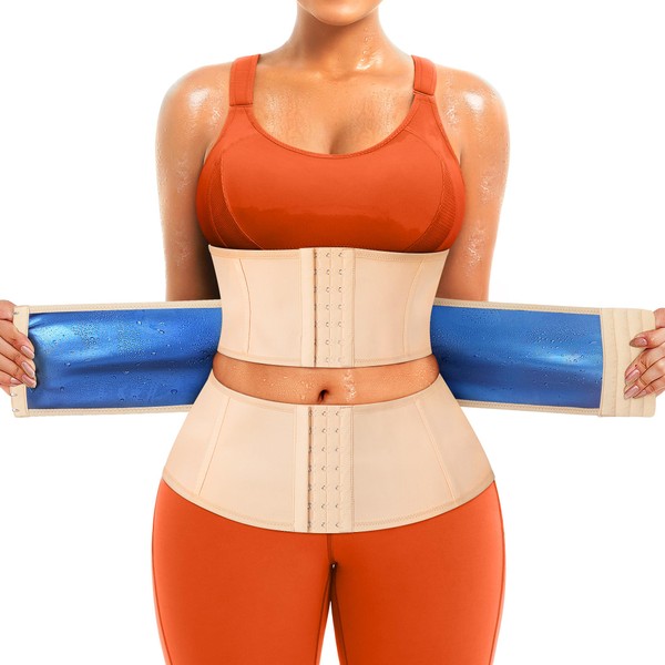 TrainingGirl Women Sweat Waist Trimmer Trainer Sauna Corset Workout Belt