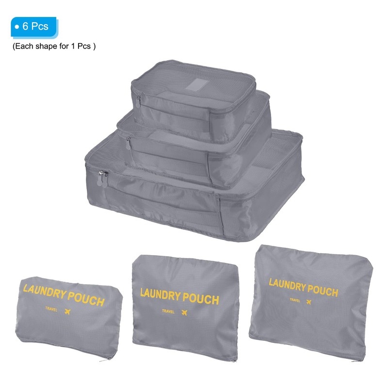 PATIKIL Packing Cubes 6 Sets Luggage Organizer Bag Packing Compression