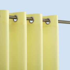 Sun Zero Marina Indoor/Outdoor UV Protectant Energy Efficient Grommet Curtain Panel, 54" x 84", Yellow