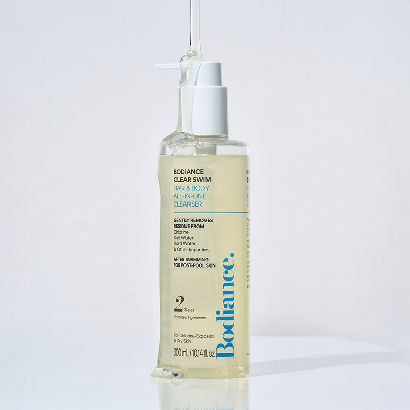 바디언스 클리어스윔 수영장 염소 제거 수영 샴푸 300ml 바디워시 겸용