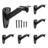 HOME MASTER HARDWARE Handrail Stair Brackets, 6 Pack Heavy Duty