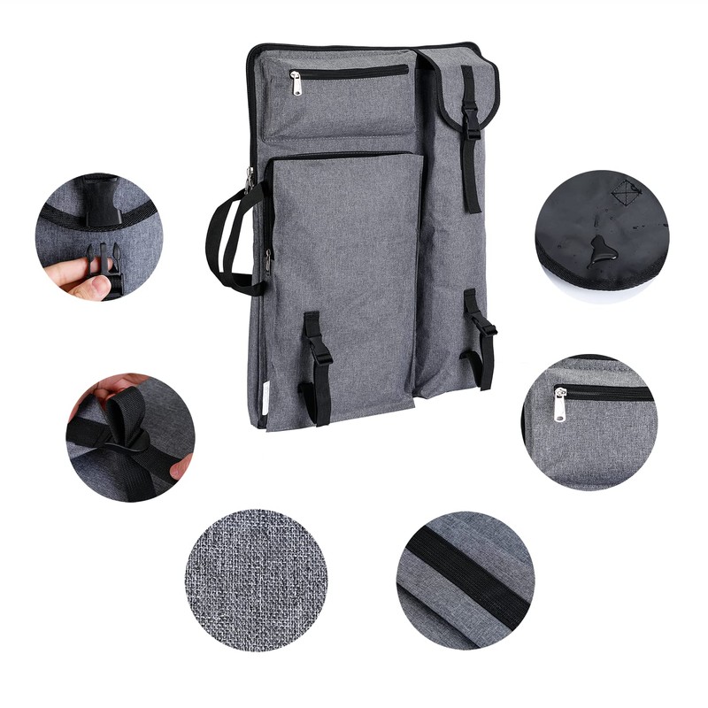 YMTECH Art Bag Canvas Artist Portfolio Case Carry Backpack Sketch