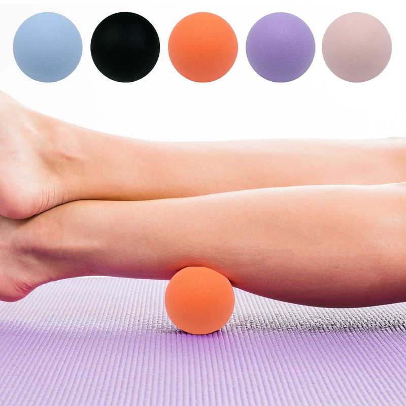 Small Hard Massage Ball 2 Pack. Lacrosse Ball Size Fascia