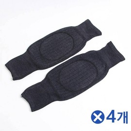 Warm Knitted Fleece-Lined Thermal Knee Protectors, 4 Pairs (8 Pieces) Knee Band