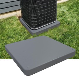Mxclimate Equipment Pad for HVAC Systems,Ductless Mini Split Air Conditioner,24"x24"x2" Plastic Condenser Unit Pad