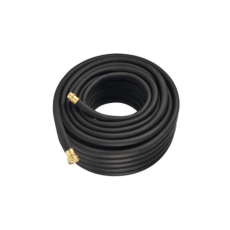 Flexon PH1250CN Premium Rubber Garden Hose, 50ft, Black