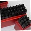 NUOBESTY 36pcs Carbon Steel Letter and Number Punch Set Stamping