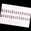 LPOODDNU Colorful Press on Nails Almond - Medium Cat Eye