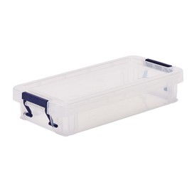 BANKERS BOX Storage Box 0.75L (10 Pack) - BPA-Free, Stackable Plastic Organizer with Clip-Lock Lid, Impact-Resistant & Fully Recyclable for Home & Office Supplies