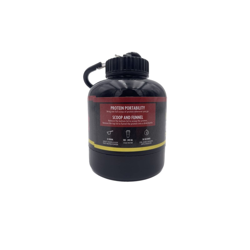 Protein Muscle Holder Never Give Up, Portable Protein Container and